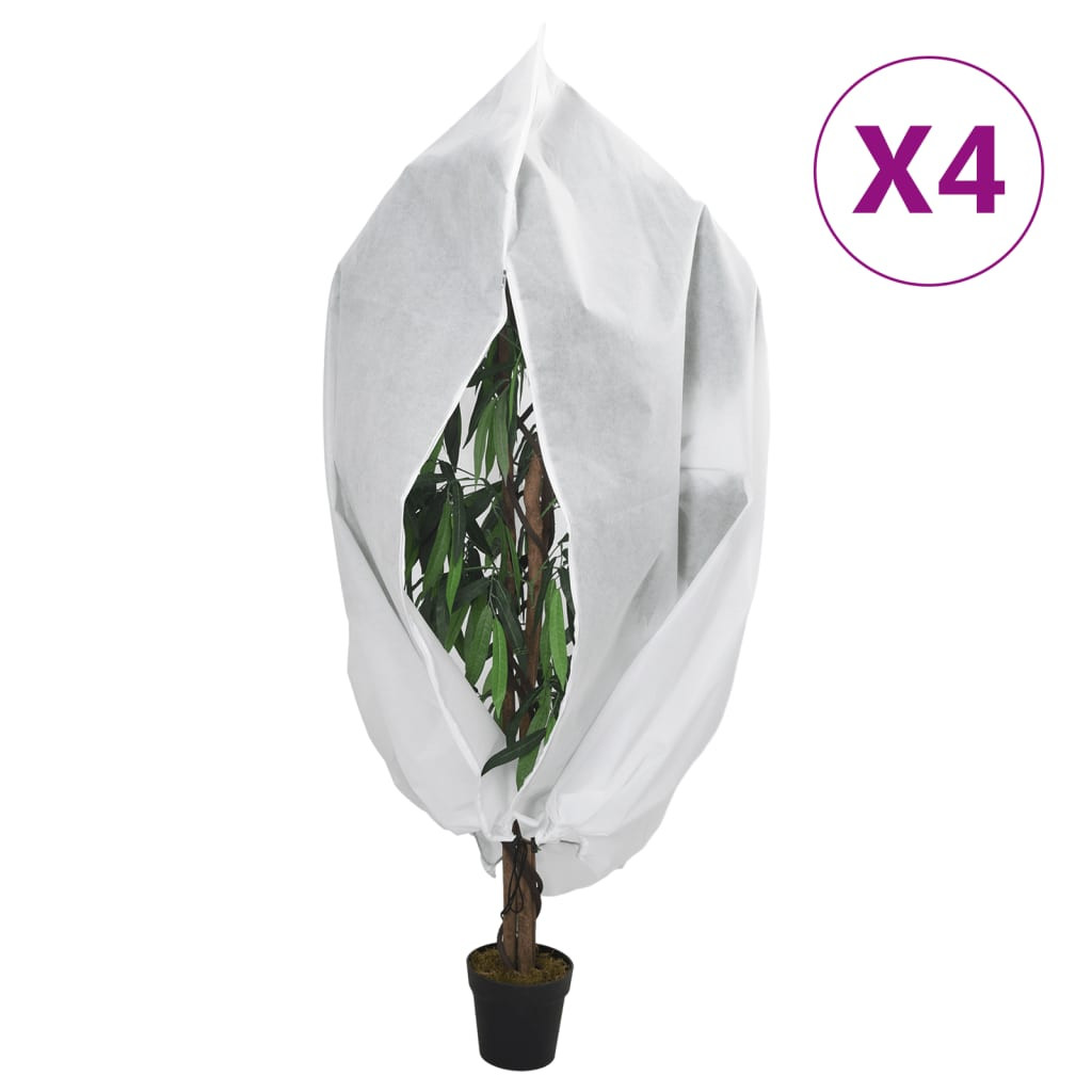 vidaXL Wintervlies mit Reißverschluss 4 Stk. 70 g/m² 3,93x3 m