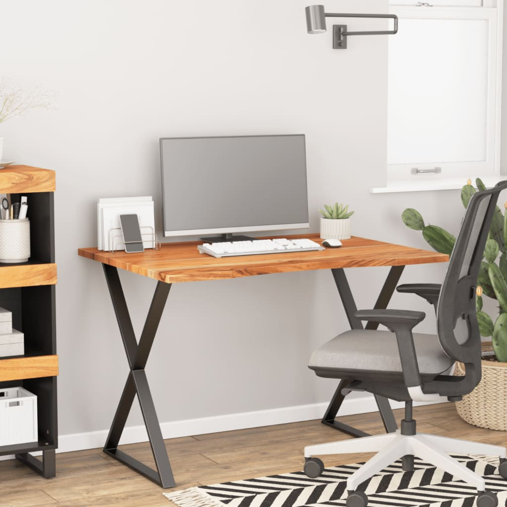vidaXL Schreibtischplatte 110x80x2,5 cm Rechteckig Massivholz Akazie