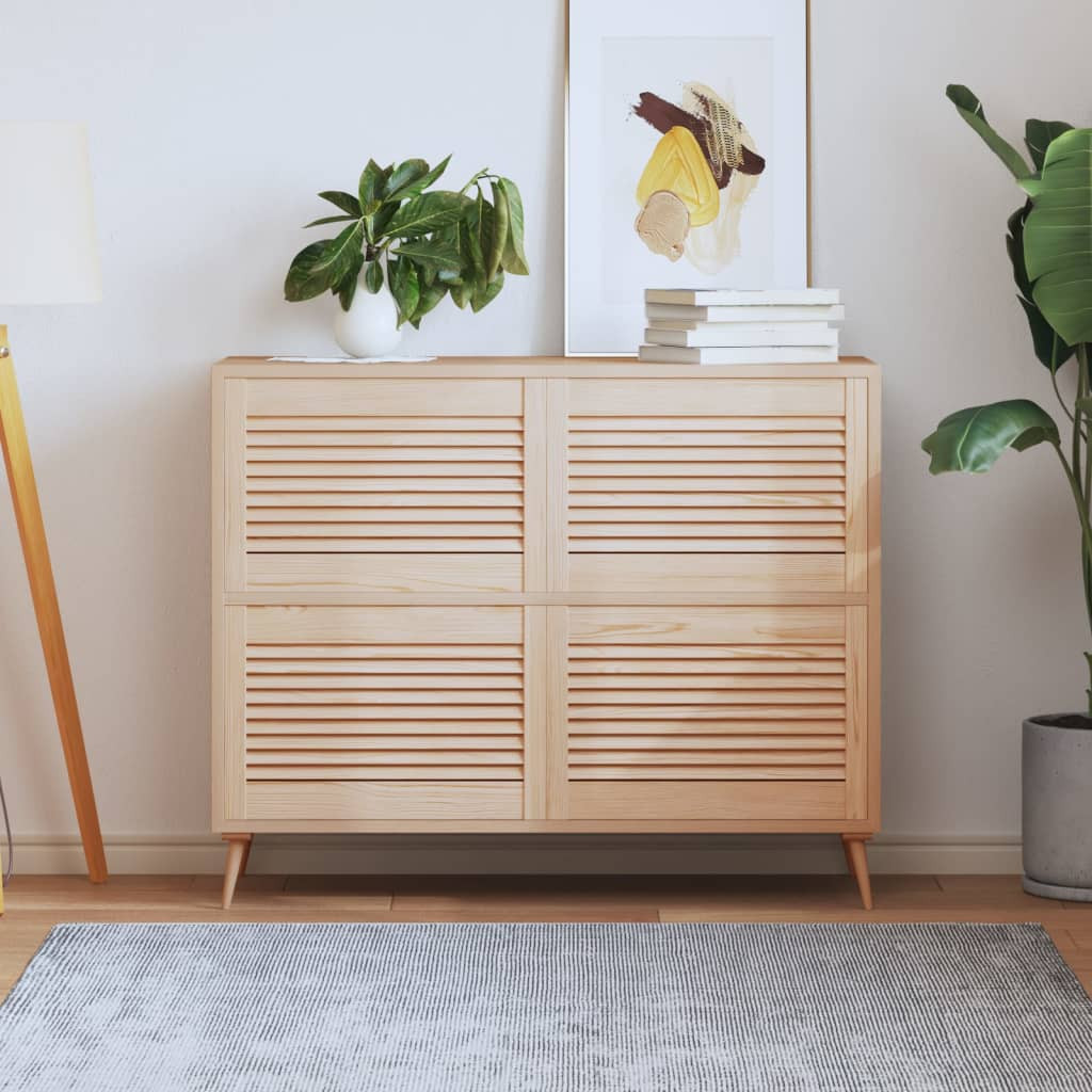 vidaXL Schranktüren Lamellen-Design 4 Stk. 39,5x59,4 cm Massivholz