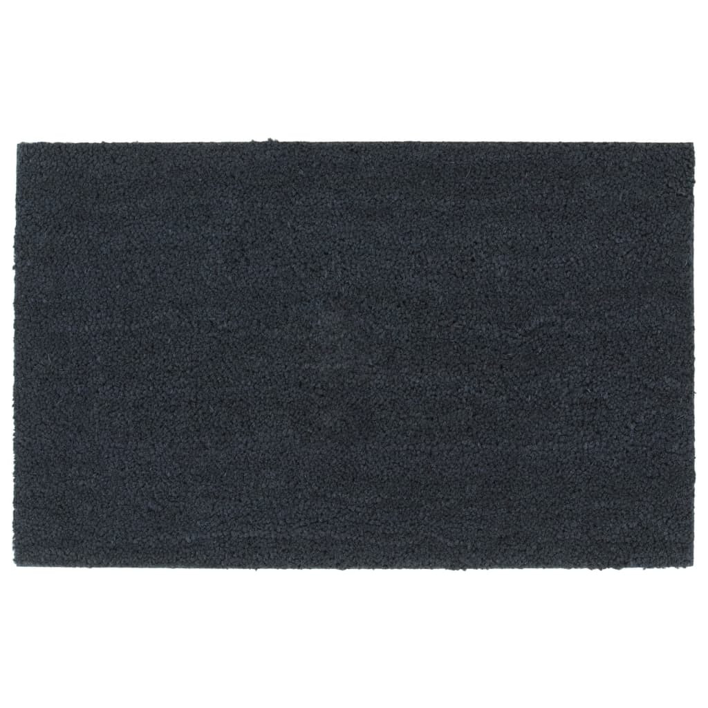 vidaXL Fußmatte Dunkelgrau 50x80 cm Kokosfaser Getuftet