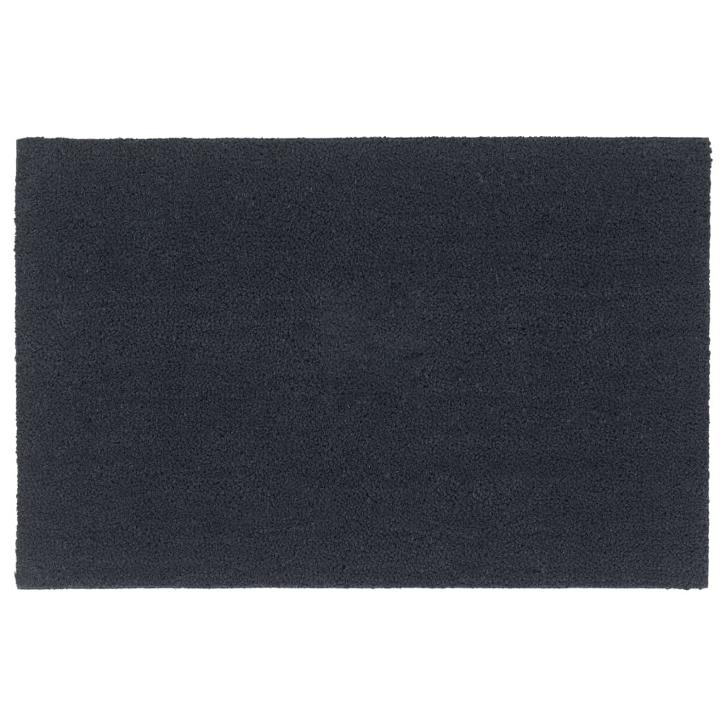 vidaXL Fußmatte Dunkelgrau 65x100 cm Kokosfaser Getuftet