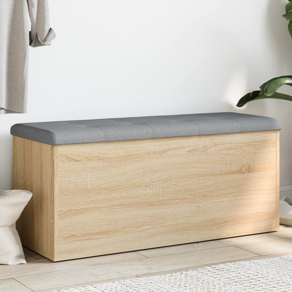 vidaXL Aufbewahrungsbank Sonoma-Eiche 102 x 42 x 45 cm Holzwerkstoff