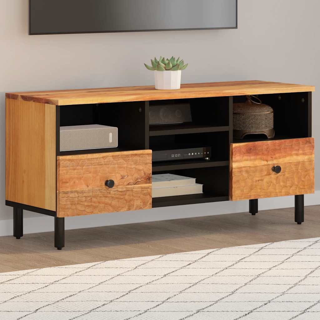 vidaXL TV-Schrank 100x33x46 cm Massivholz Akazie