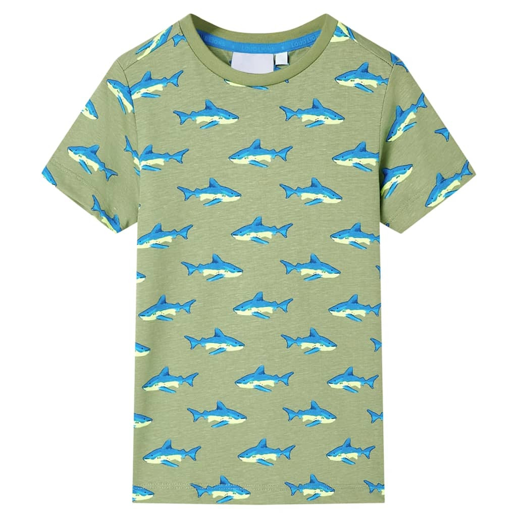 Kinder-T-Shirt Helles Khaki 140