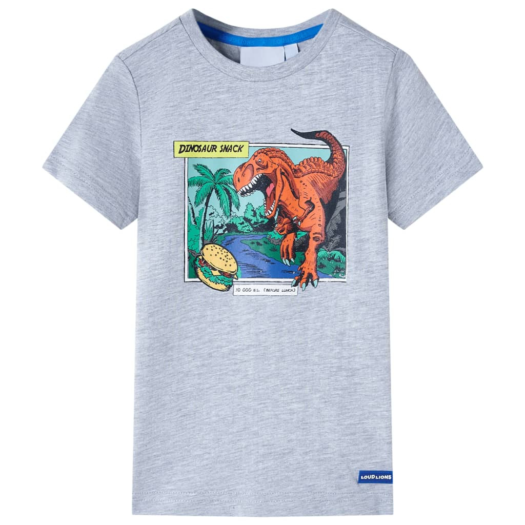 Kinder-T-Shirt Grau 116