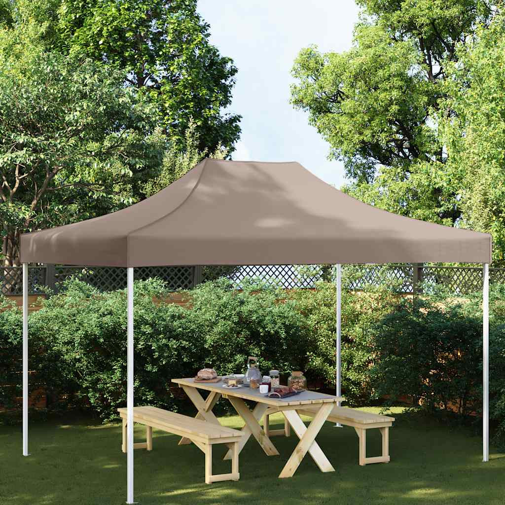 vidaXL Partyzelt-Dach 4,5x3 m Taupe 270 g/m²
