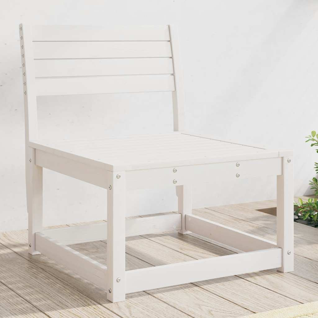 vidaXL Gartensofa Weiß Massivholz Kiefer