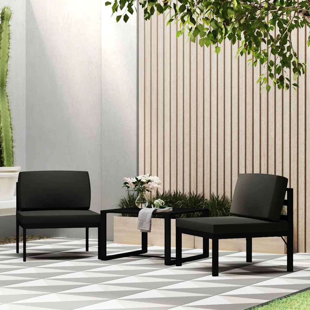 vidaXL Couchtisch Aluminium Anthrazit