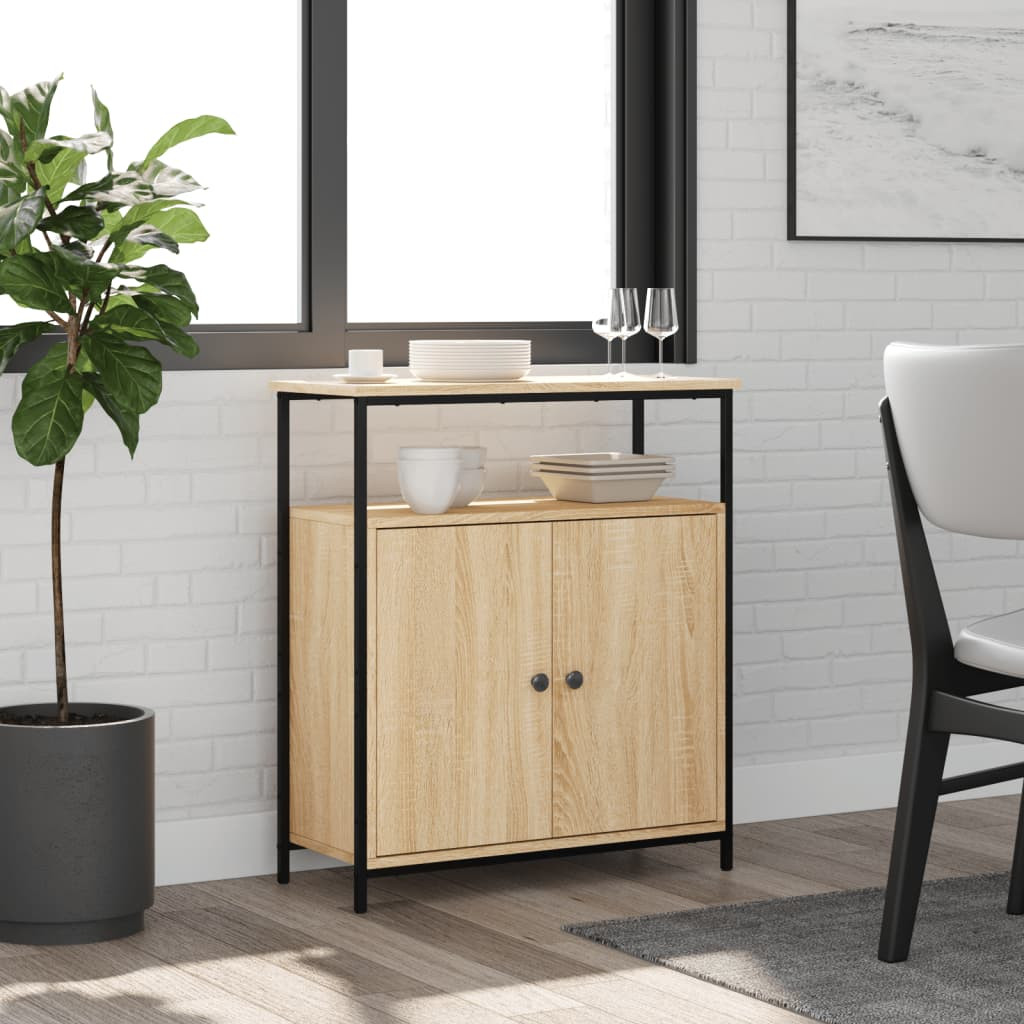 vidaXL Sideboard Sonoma-Eiche 70 x 30 x 80 cm Holzwerkstoff