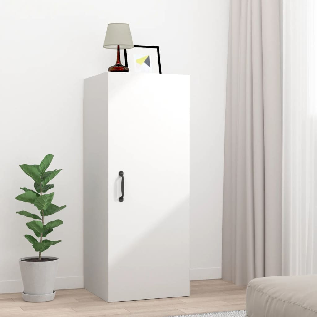 vidaXL Hängeschrank Weiß 34,5x34x90 cm Holzwerkstoff