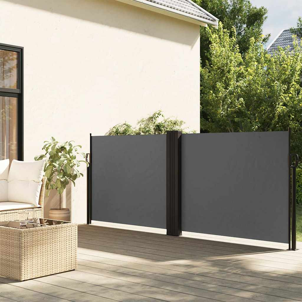 vidaXL Seitenmarkise Ausziehbar Anthrazit 120x600 cm
