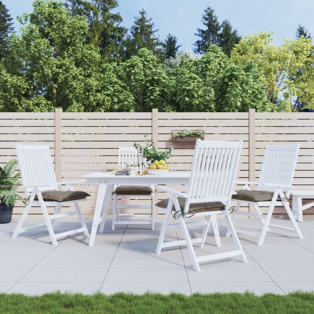 vidaXL Palettenkissen 4 Stk. Taupe 50x50x7 cm Oxford-Gewebe