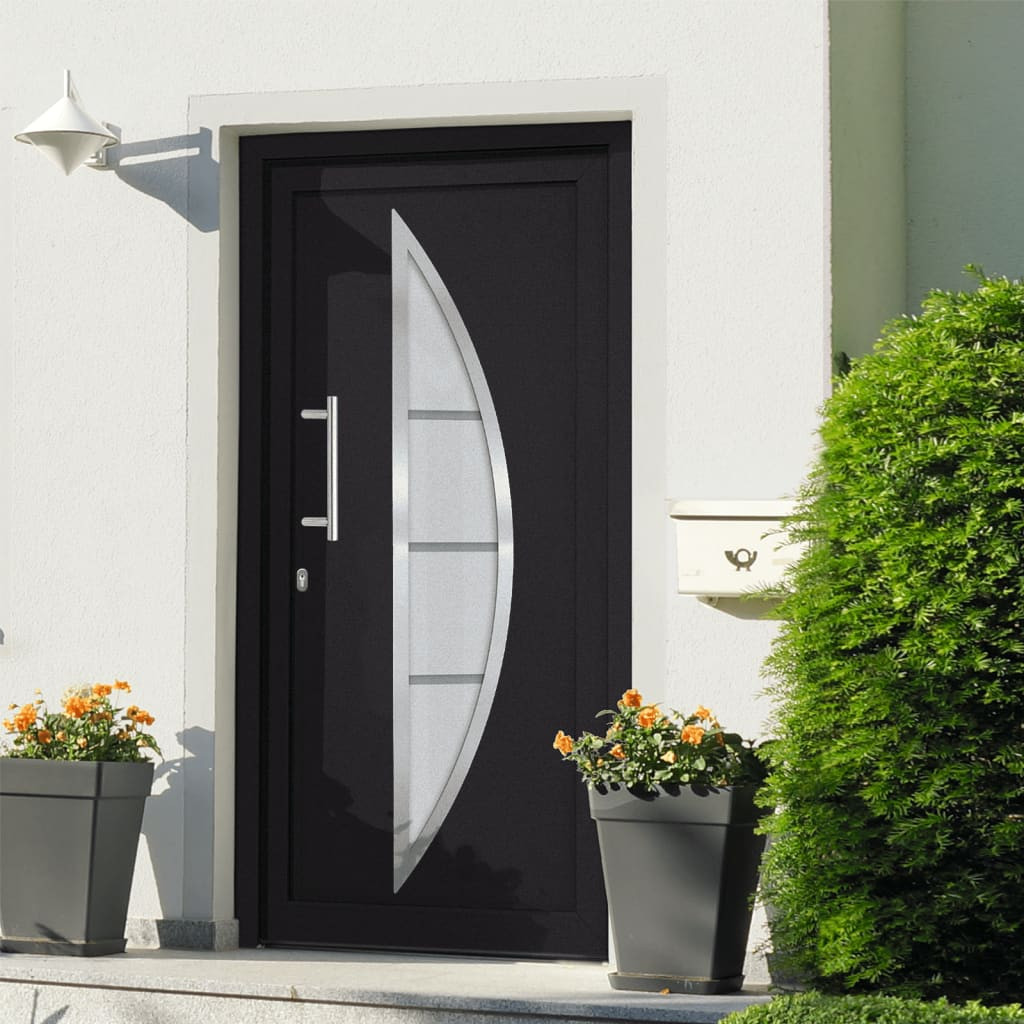 vidaXL Haustür Anthrazit 98x208 cm