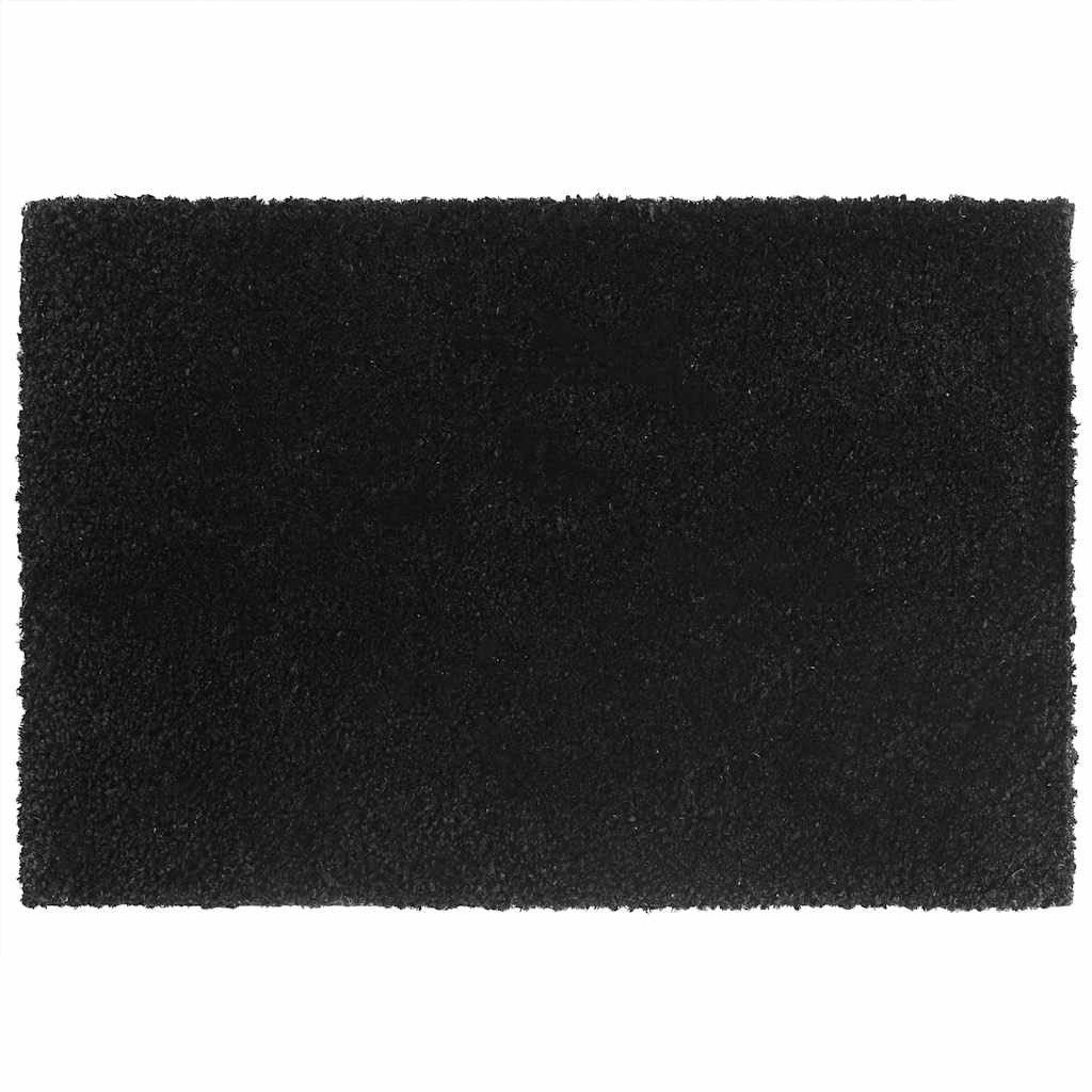vidaXL Fußmatte Schwarz 40x60 cm Kokosfaser Getuftet