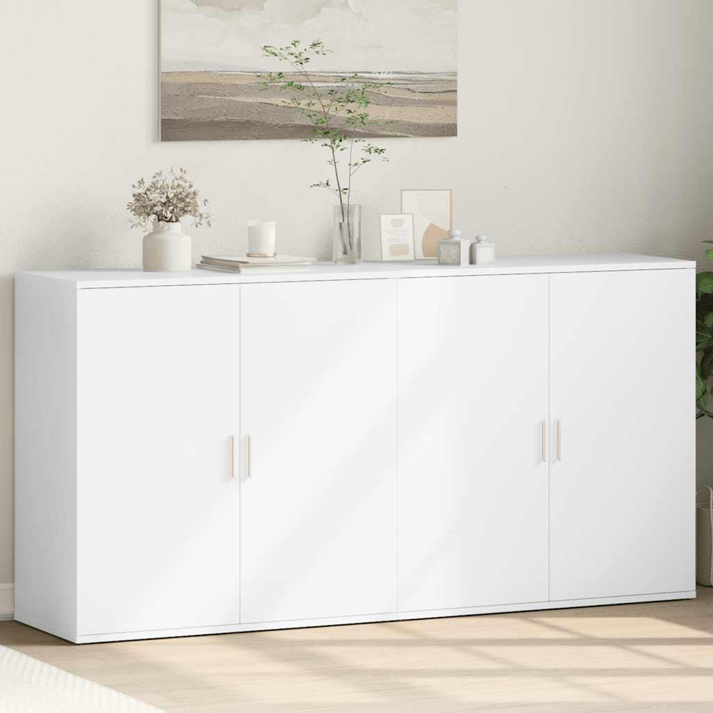 vidaXL Sideboards 2 Stk. Weiß 79x38x80 cm Holzwerkstoff