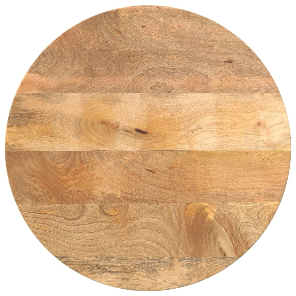 vidaXL Tischplatte Ø 40x3,8 cm Rund Massivholz Mango
