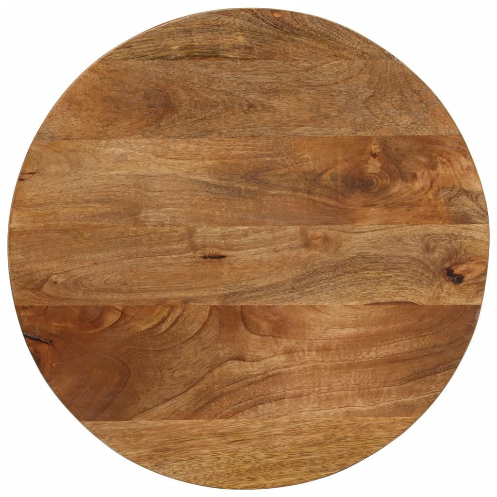 vidaXL Tischplatte Ø 40x3,8 cm Rund Massivholz Mango