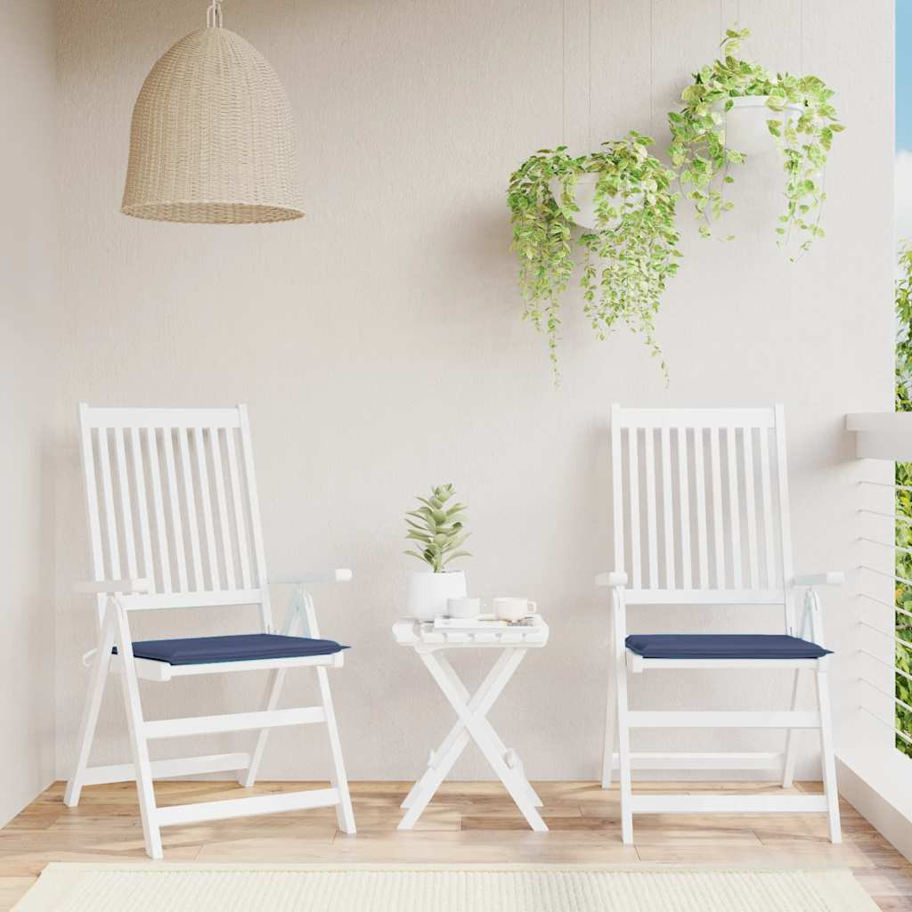 vidaXL Palettenkissen 2 Stk. Marineblau 40x40x4 cm Oxford-Gewebe
