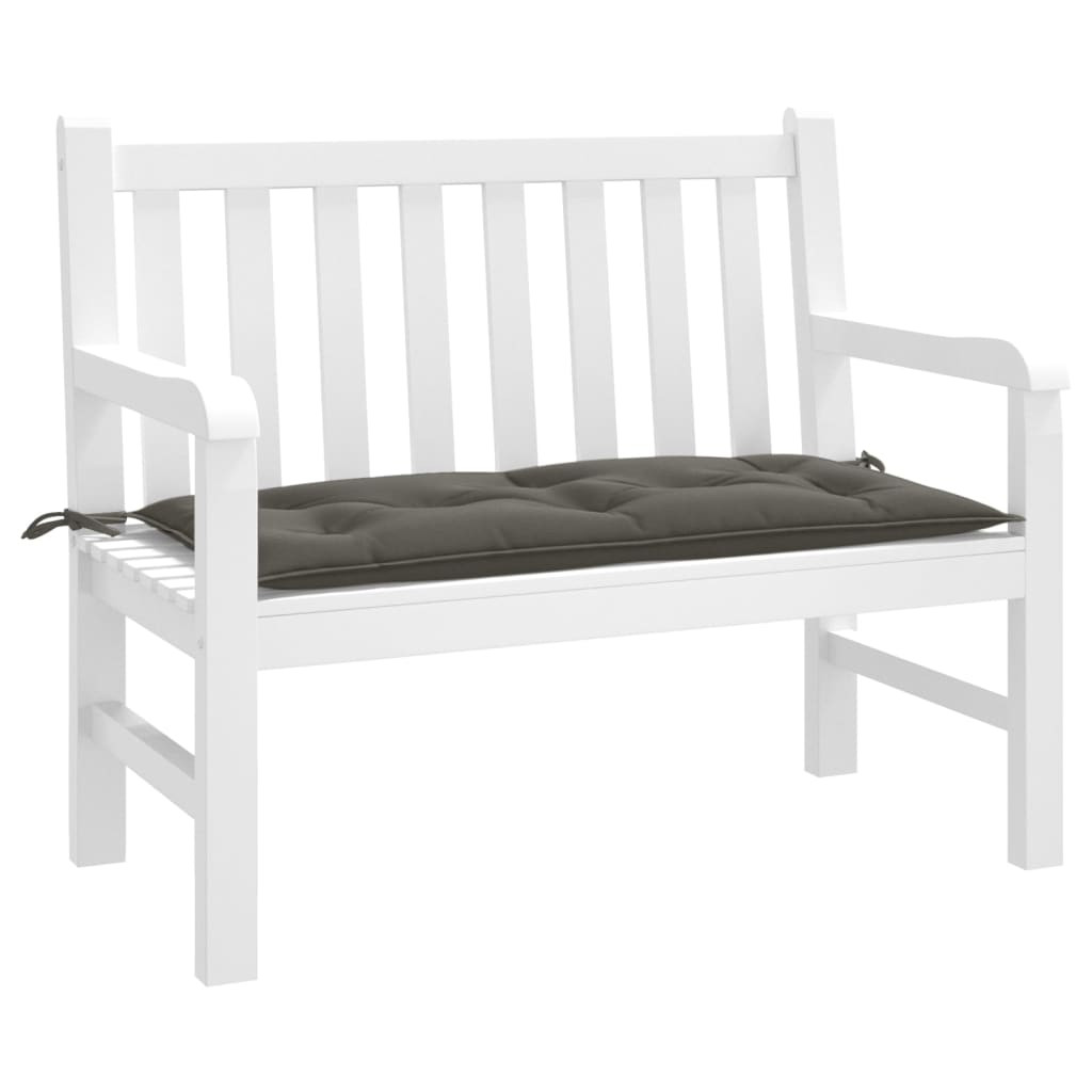 vidaXL Gartenbank-Auflage Melange Dunkelgrau 100x50x7 cm Stoff