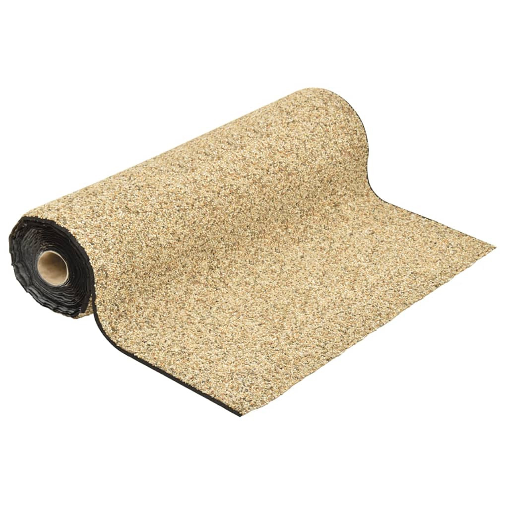 vidaXL Steinfolie Natur-Sand 500x100 cm