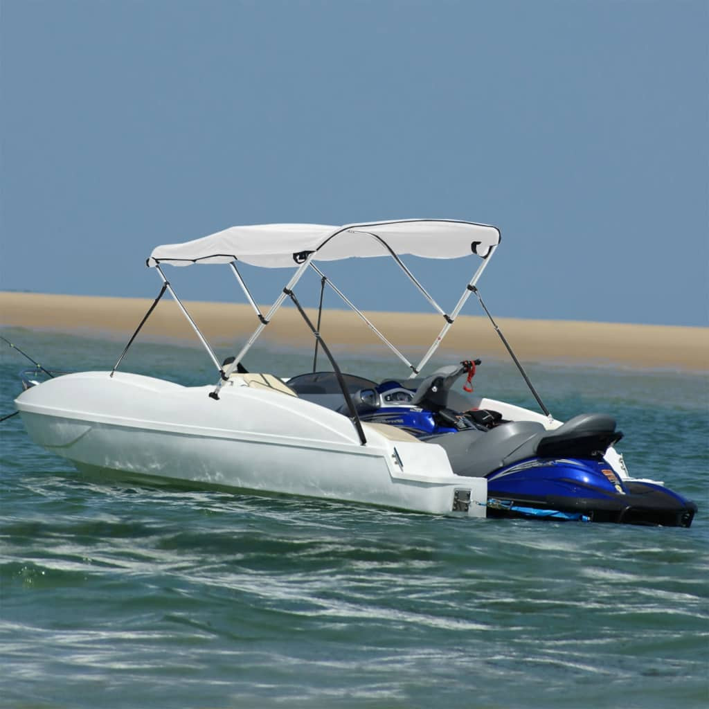 vidaXL 3-Bow Bimini-Top mit Seitenteilen 183x(185-198)x137 cm