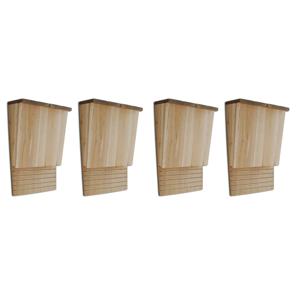 vidaXL Fledermaushäuser 4 Stk. 22 x 12 x 34 cm Holz