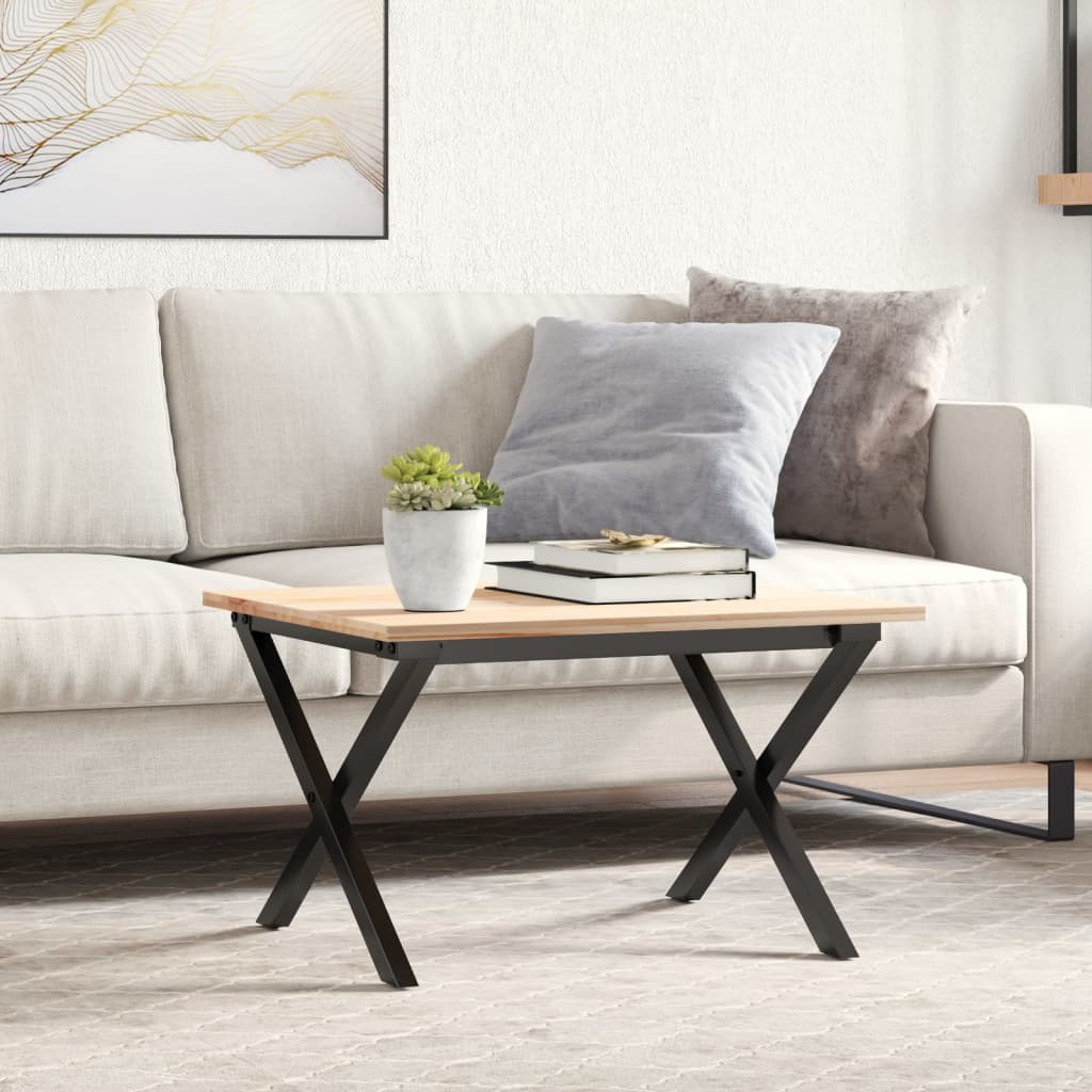 vidaXL Couchtisch-Gestell in X-Form 60x40x38 cm Stahl