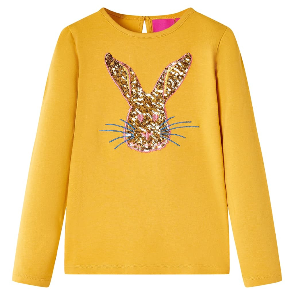 Kinder-Langarmshirt Ocker 128