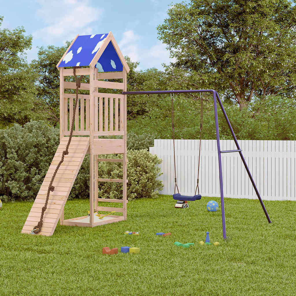 vidaXL Spielturm Massivholz Kiefer