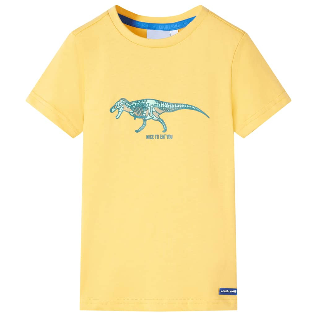 Kinder-T-Shirt Helles Ocker 104