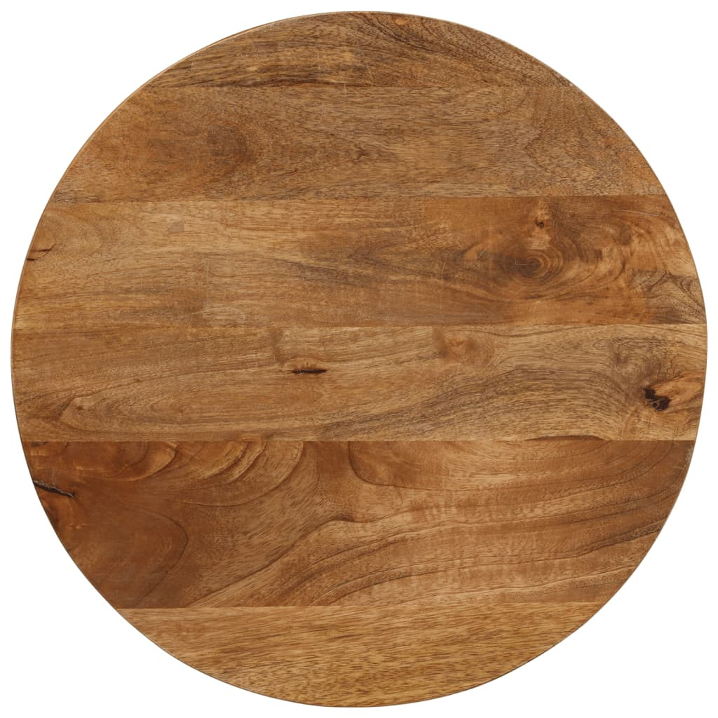vidaXL Tischplatte Ø 50x3,8 cm Rund Massivholz Mango