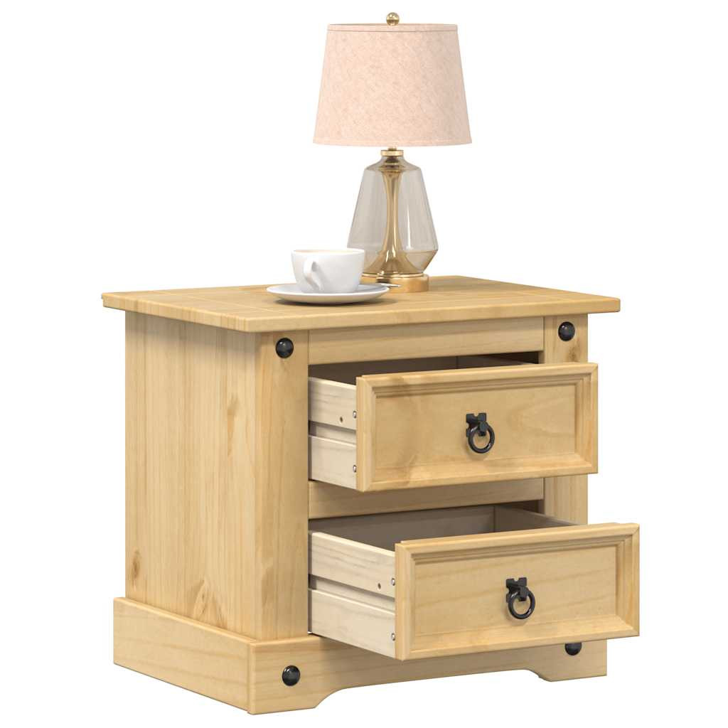 vidaXL Nachttisch Corona 53x39x47 cm Massivholz Kiefer