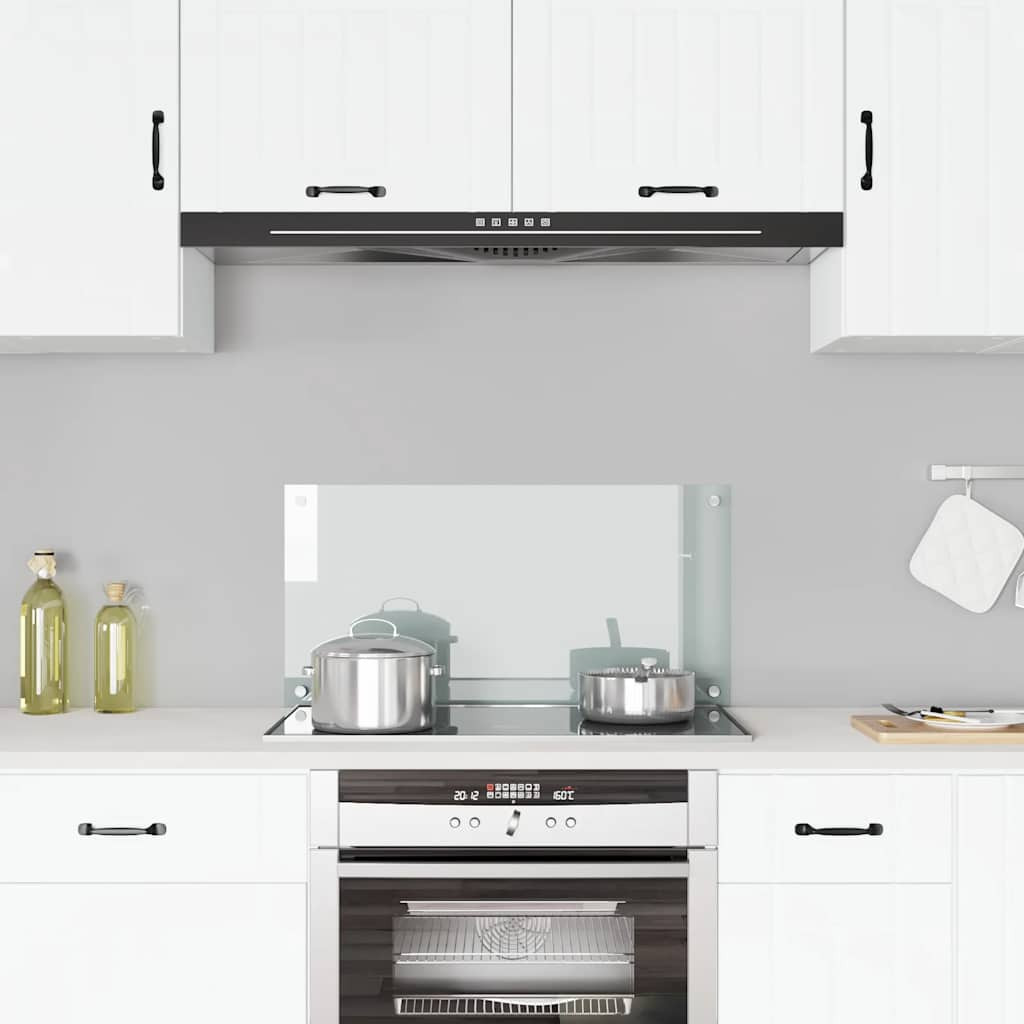 vidaXL Küchenrückwand Transparent 80×40 cm Hartglas