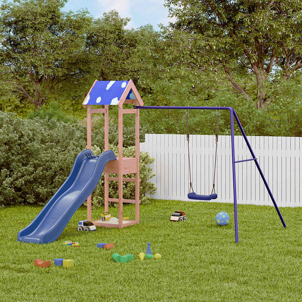vidaXL Spielturm Massivholz Douglasie