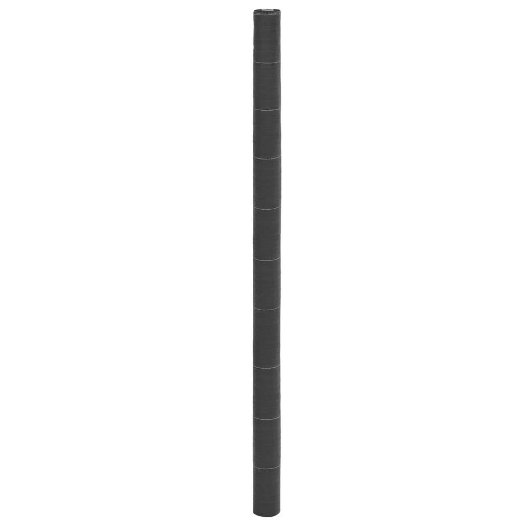 vidaXL Unkrautvlies Schwarz 2x50 m PP