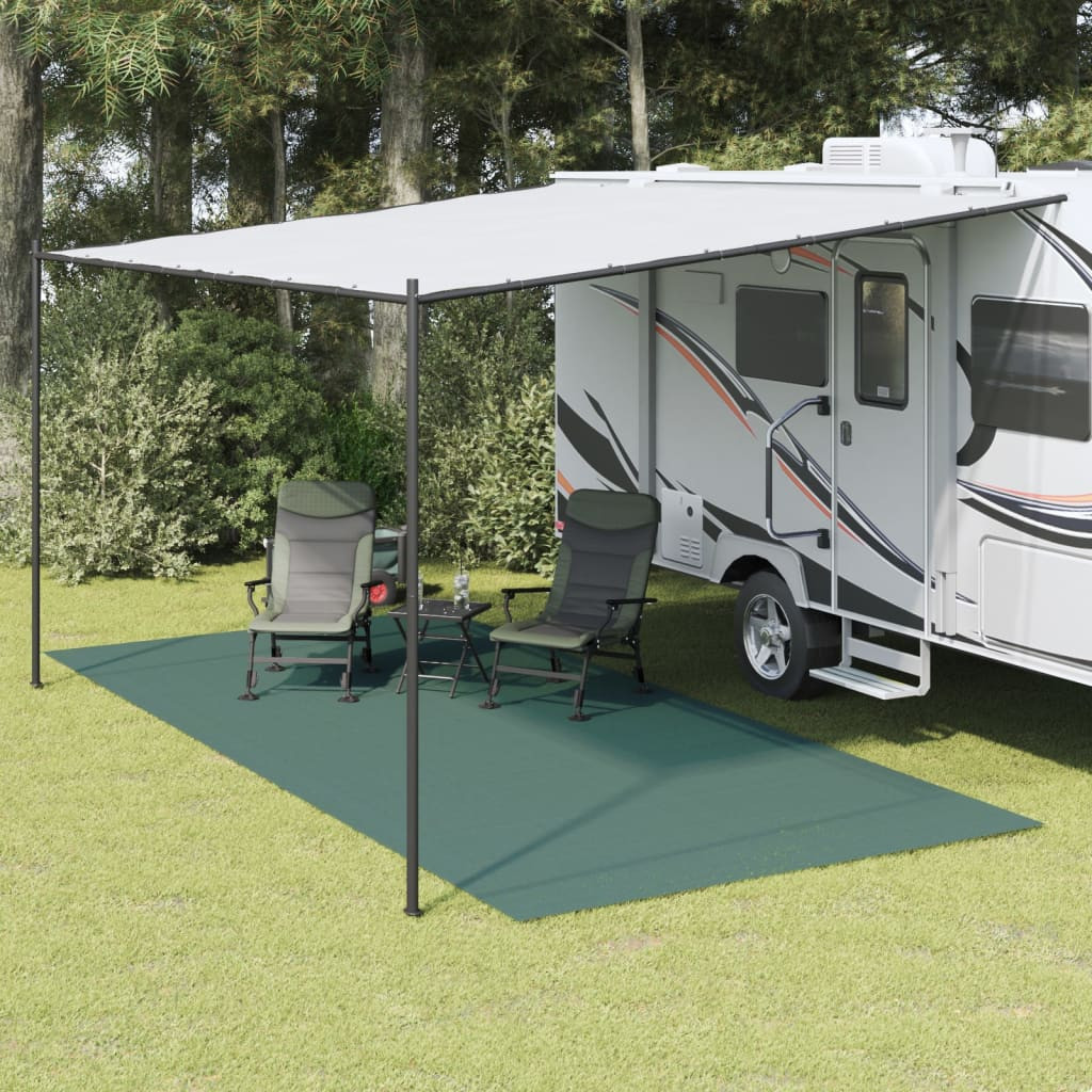vidaXL Zeltteppich Grün 5,5x2,5 m