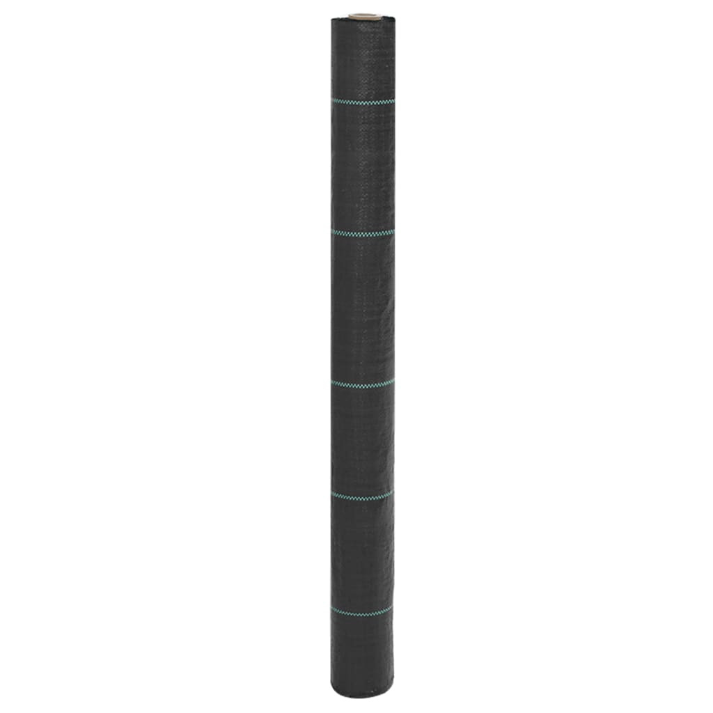 vidaXL Unkrautvlies Schwarz 1x5 m PP