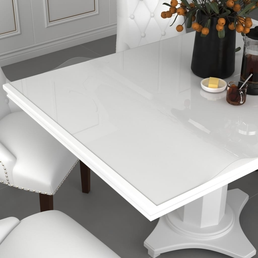 vidaXL Tischfolie Transparent 80x80 cm 1,6 mm PVC