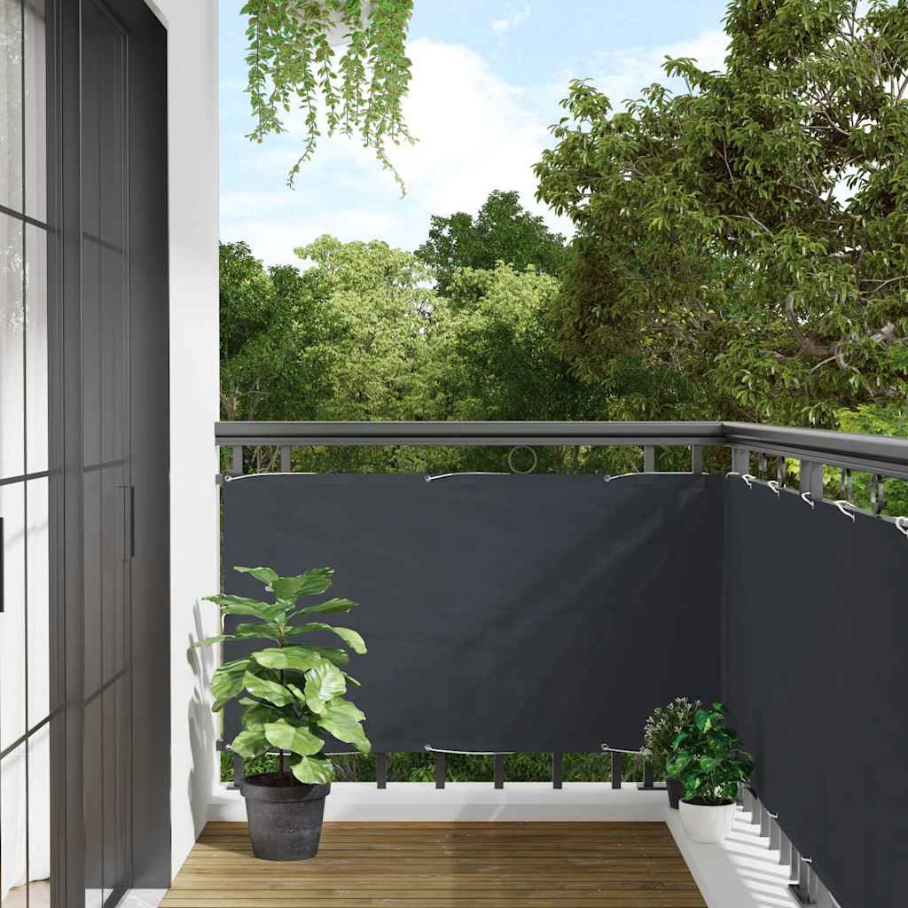 vidaXL Balkon-Sichtschutz Anthrazit 500x120 cm PVC