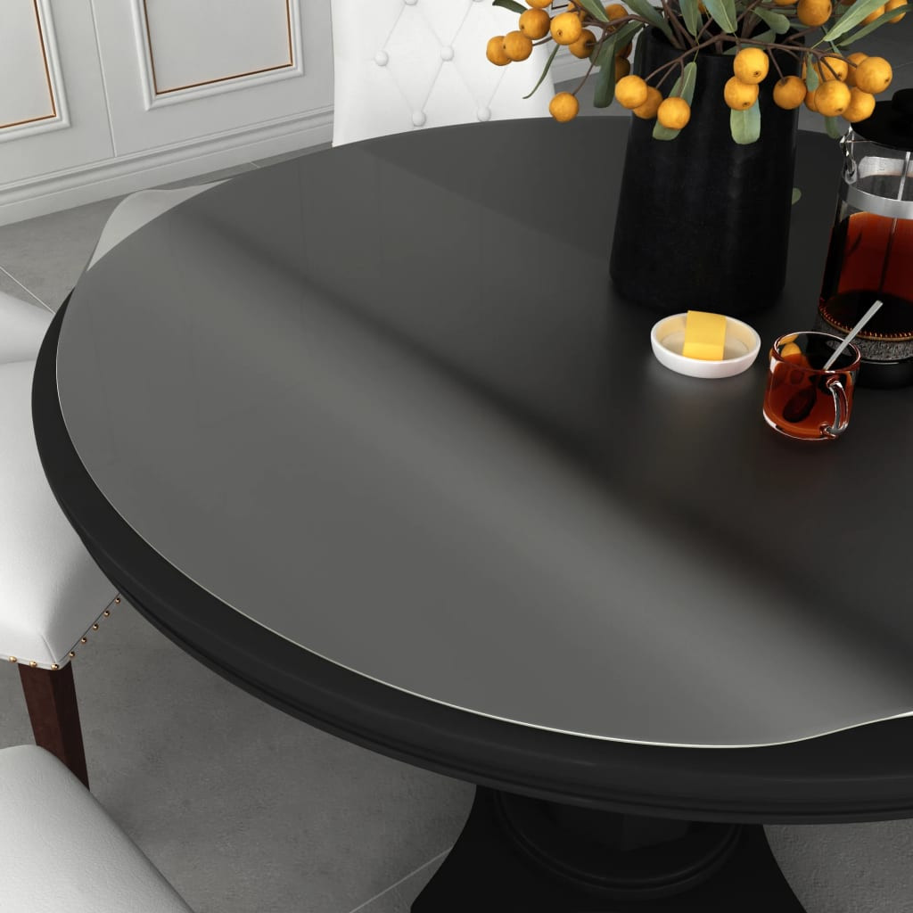 vidaXL Tischfolie Matt Ø 120 cm 1,6 mm PVC