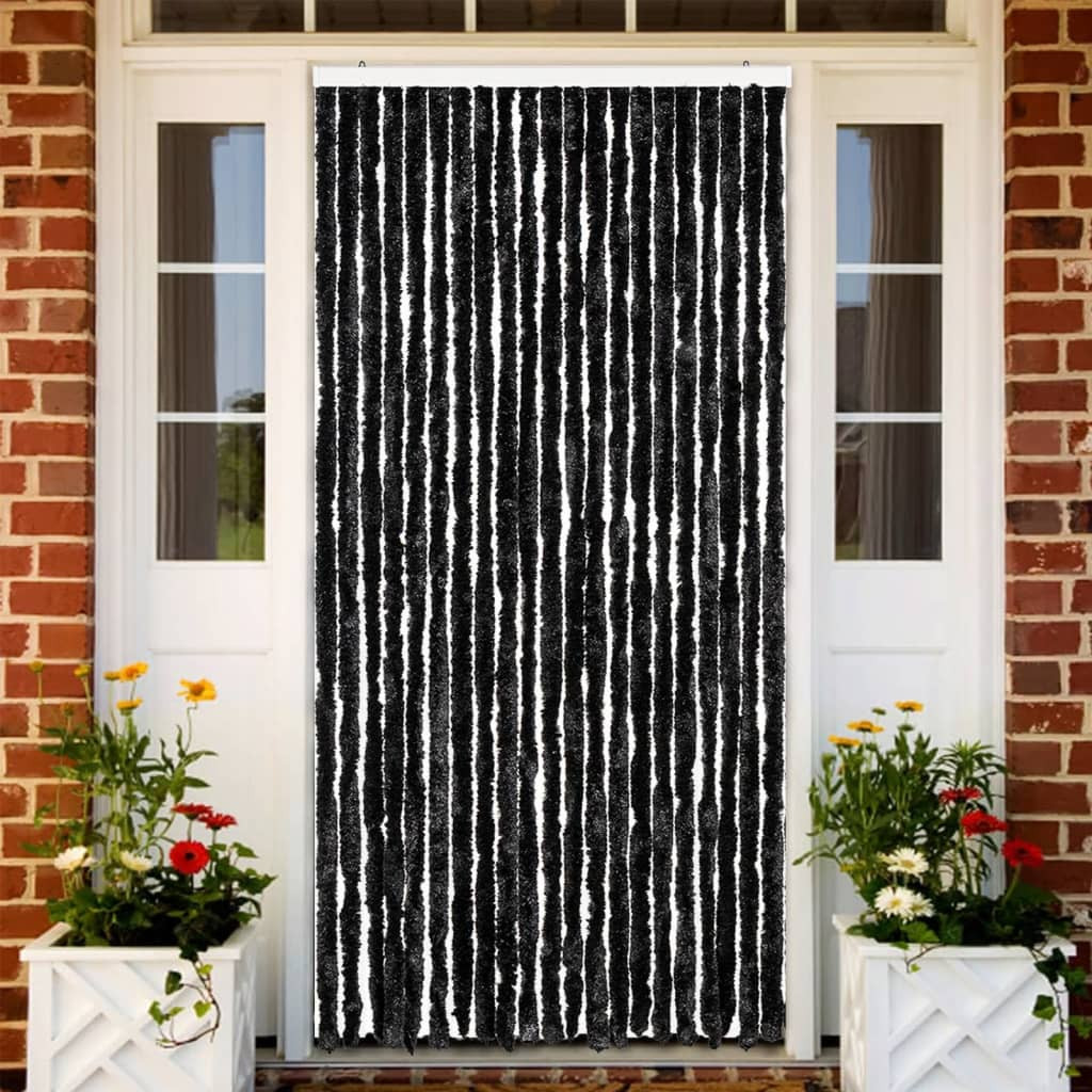 vidaXL Insektenschutz-Vorhang Anthrazit 90x200 cm Chenille