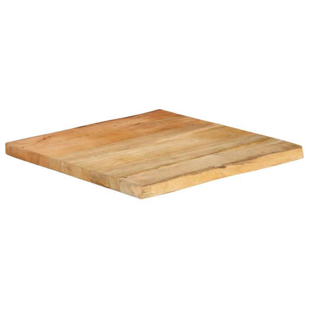 vidaXL Tischplatte mit Baumkante 40x40x2,5 cm Massivholz Mango