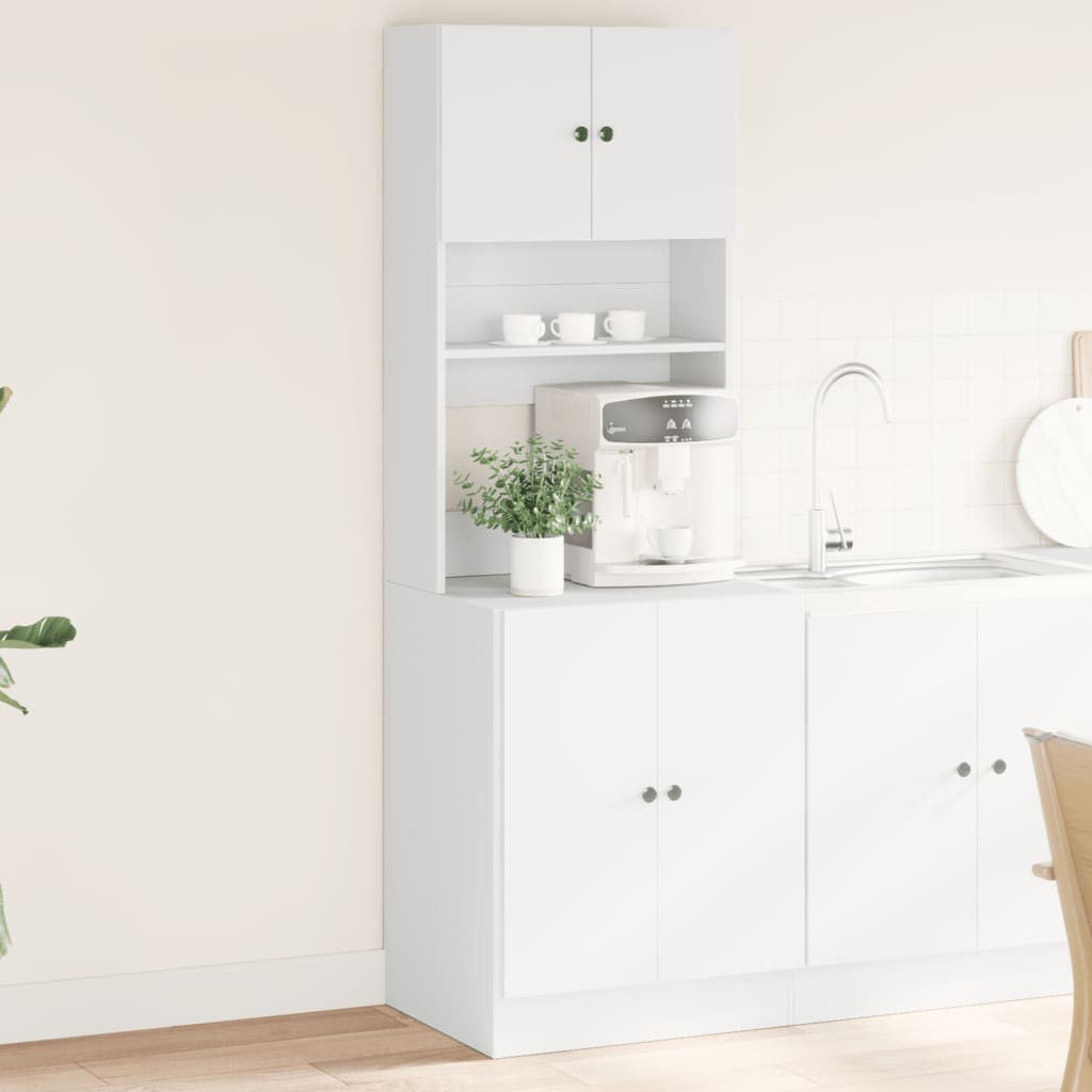 vidaXL Küchenschrank Weiß 60x50x180 cm Holzwerkstoff