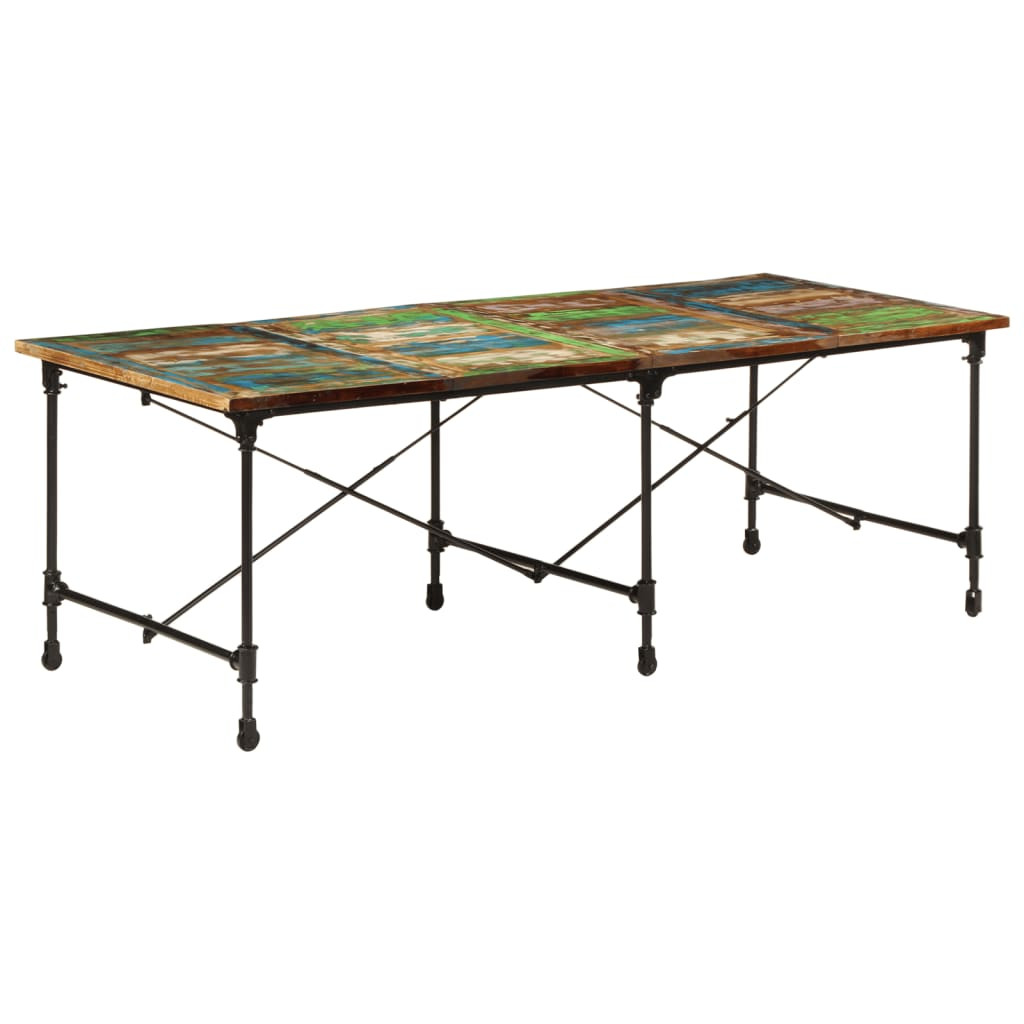 vidaXL Esstisch 220x90x77 cm Altholz Massiv