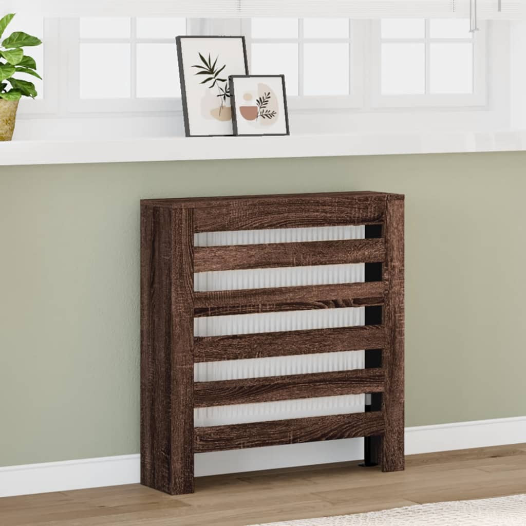 vidaXL Heizkörperverkleidung Eichen-Optik 78x20x82 cm Holzwerkstoff