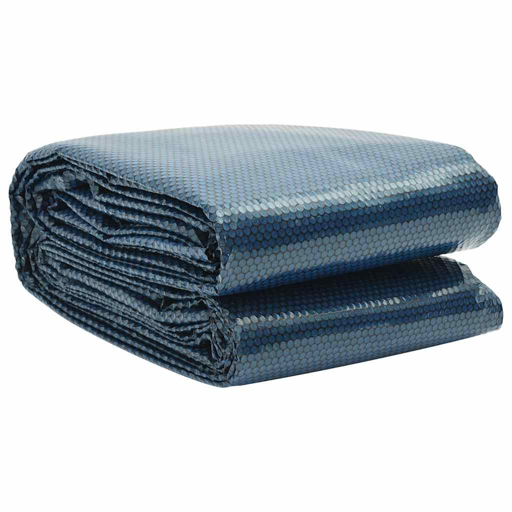 vidaXL Treibende Pool-Solarplane PE 210 cm Schwarz und Blau