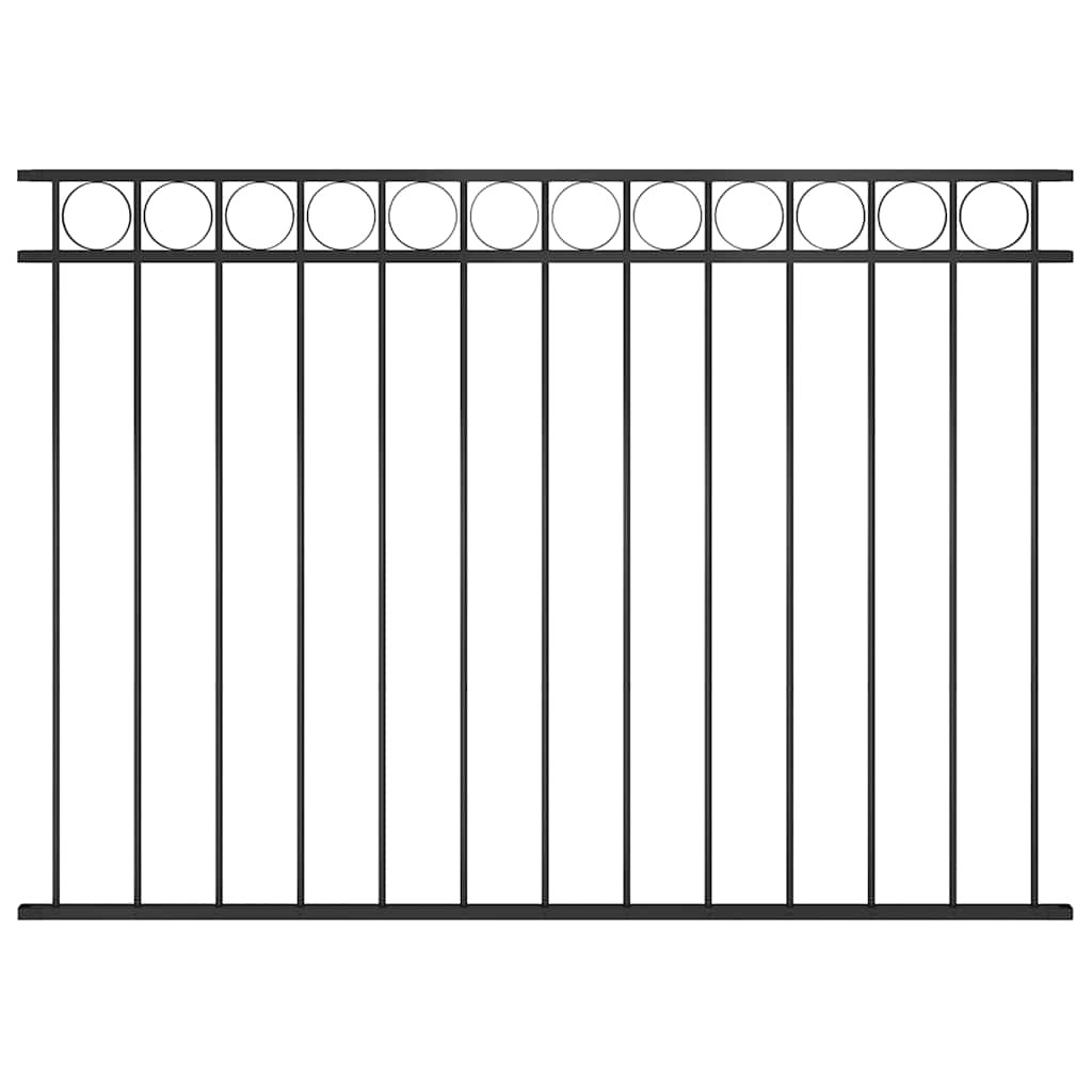 vidaXL Zaunelement ASSEN Stahl 163x120 cm Schwarz