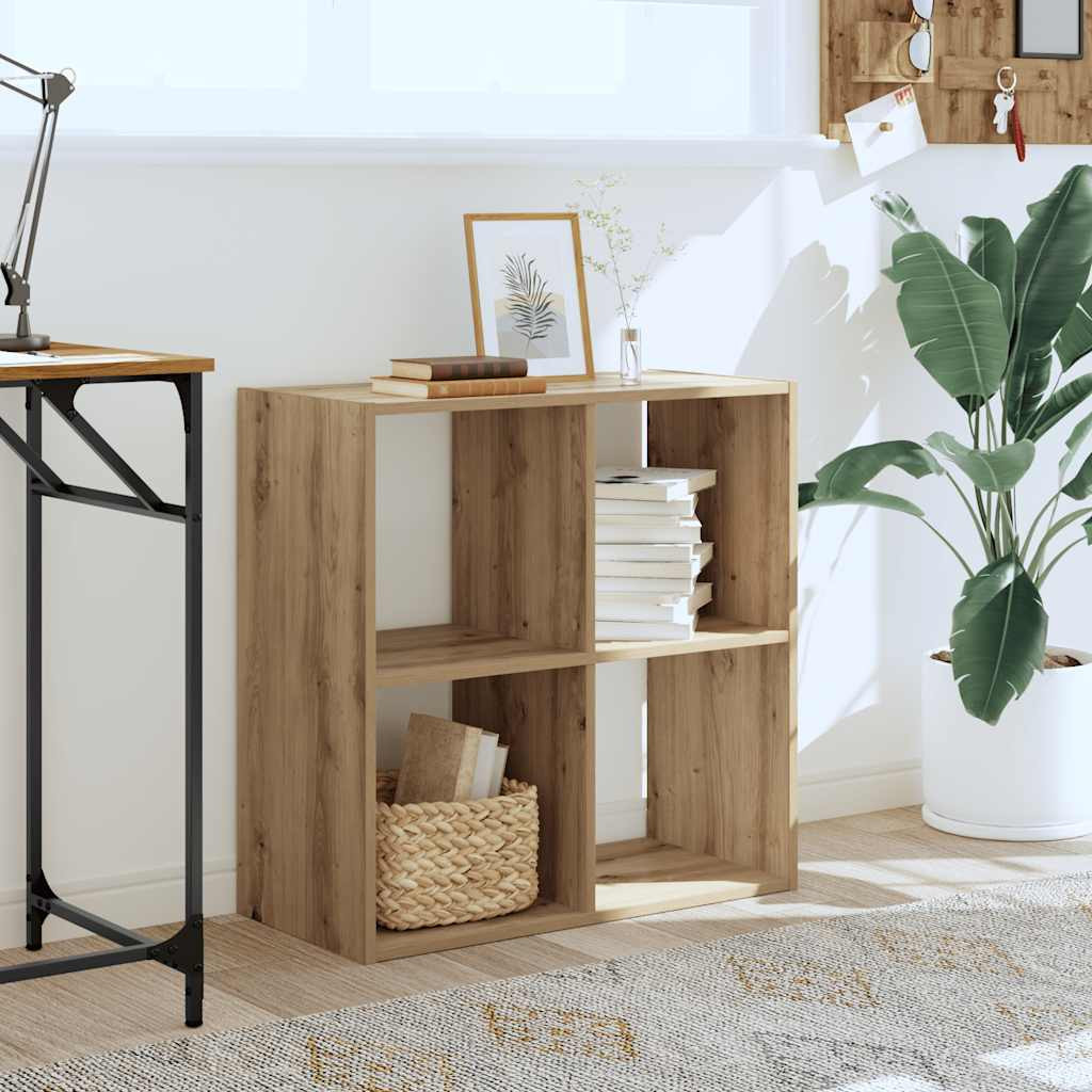 vidaXL Bücherregal Artisan-Eiche 68,5x32x68,5 cm Holzwerkstoff