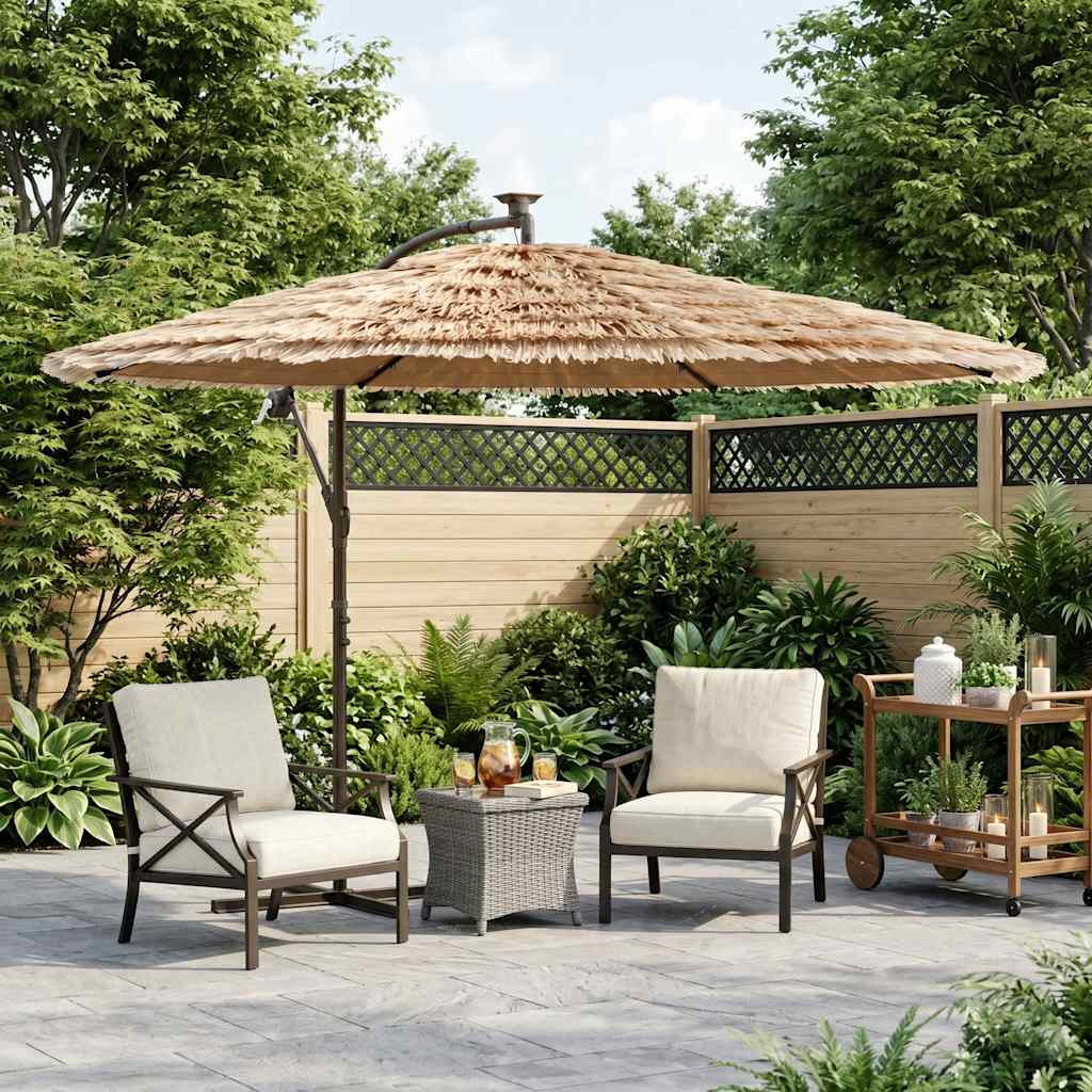 vidaXL Sonnenschirm mit Stahlmast Braun 269x269x235 cm