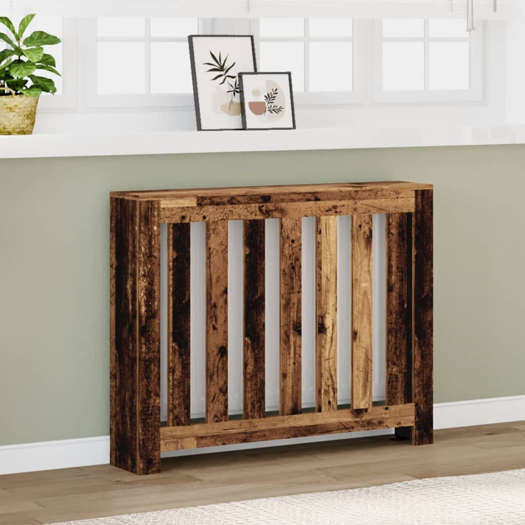 vidaXL Heizkörperverkleidung Altholz-Optik 104x20x82 cm Holzwerkstoff